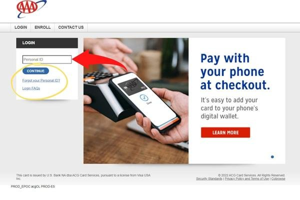AAA Credit Card Login Payment Customer Service