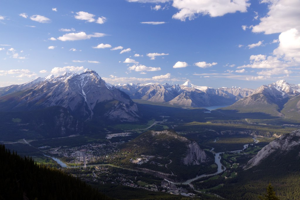 Banff Range From The Gondola Banff Town And The Fairmont G Flickr Banff Range From The Gondola Banff Town And The Fairmont G Flickr