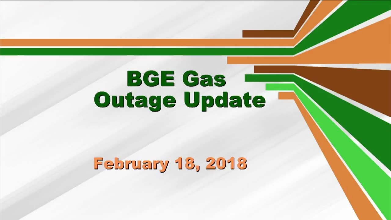 BGE Gas Outage Update February 12 2018 YouTube