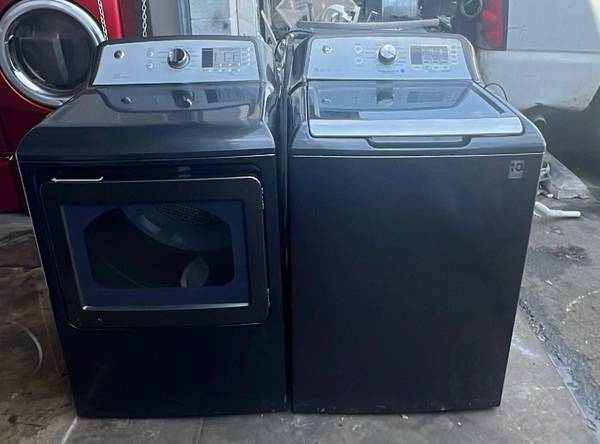 Blue GE Gas Electric Washer Dryer Set FREE Delivery Blue GE Gas Electric Washer Dryer Set FREE Delivery