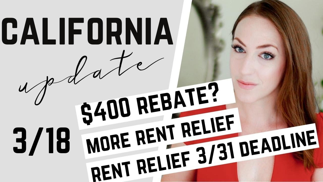 California 400 Gas Rebate Stimulus California Rent Relief Update 