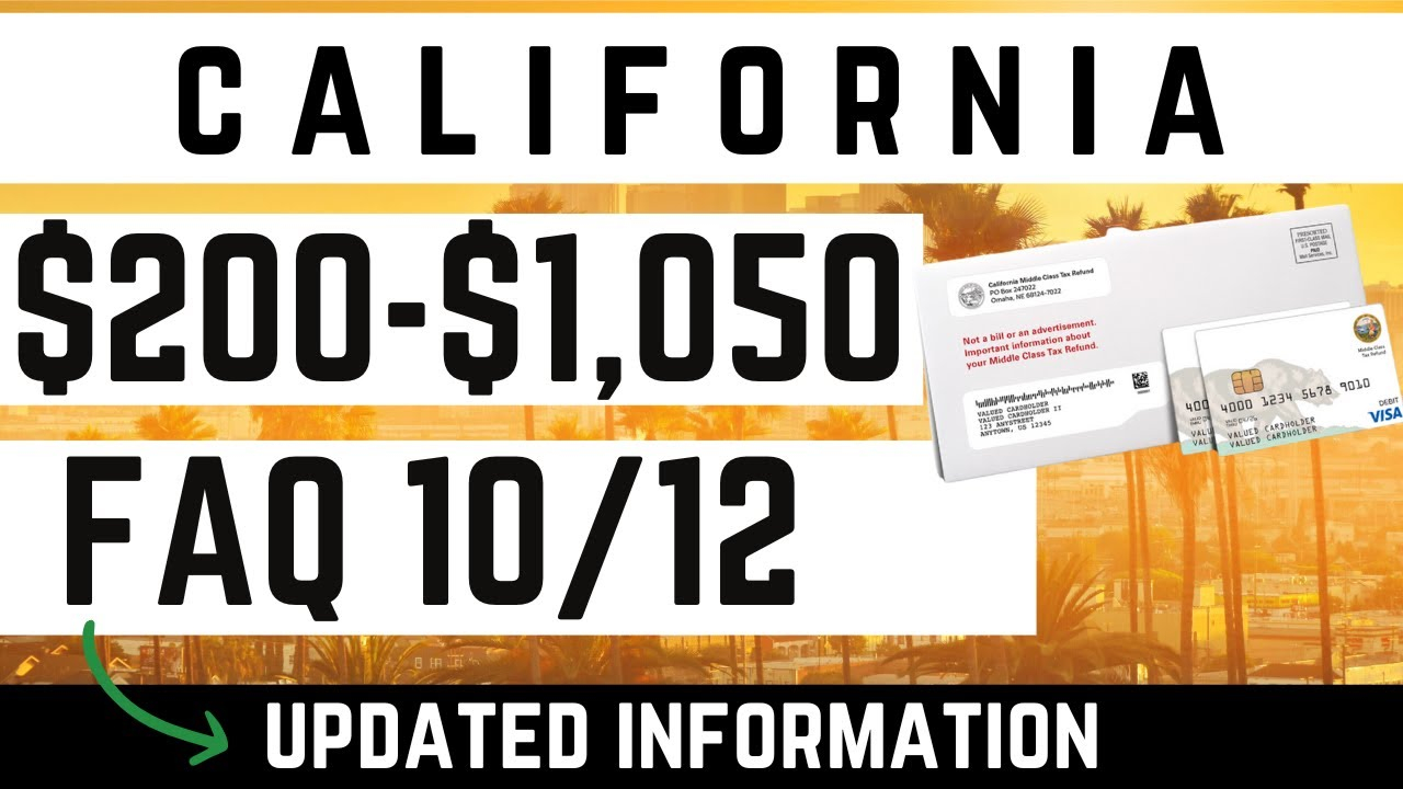 California Middle Class Tax Refund California Gas Rebate California California Middle Class Tax Refund California Gas Rebate California