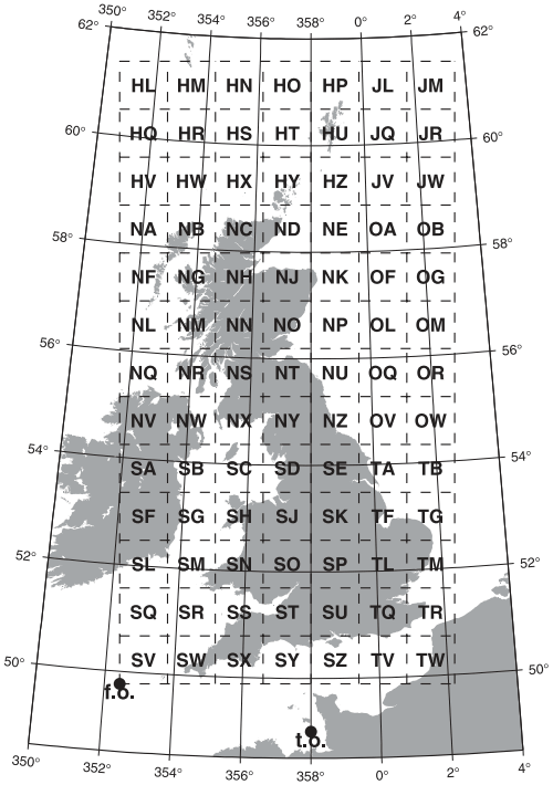 Convert Between Latitude Longitude OS National Grid Reference Points