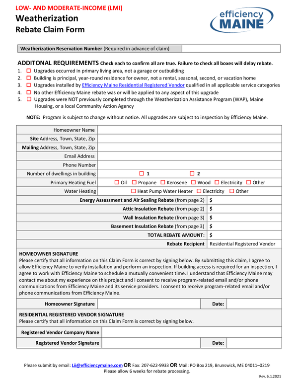 Fill Free Fillable Efficiency Maine PDF Forms Fill Free Fillable Efficiency Maine PDF Forms