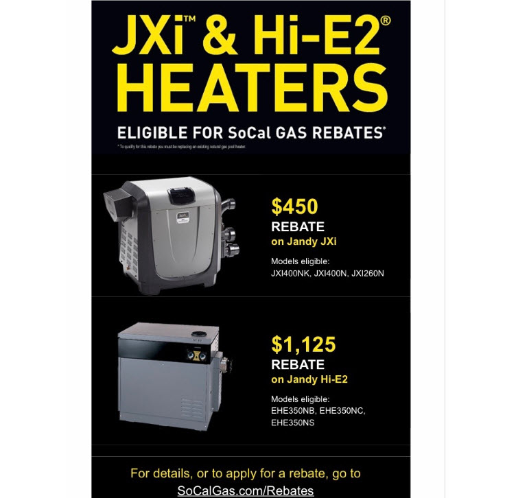 Large Rebate Available From SoCal Gas For Replacing Pool Heaters Large Rebate Available From SoCal Gas For Replacing Pool Heaters