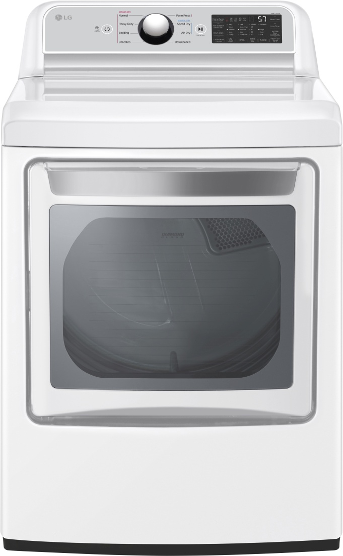 LG 7 3 Cu Ft White Gas Dryer Big Sandy Superstore Furniture LG 7 3 Cu Ft White Gas Dryer Big Sandy Superstore Furniture
