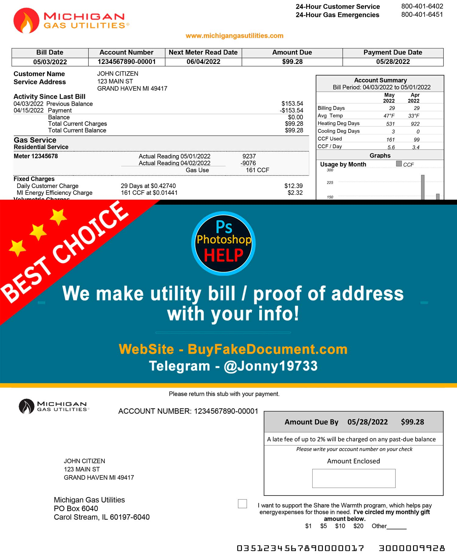 Michigan Gas Utilities Utility Bill Michigan Gas Utilities Utility Bill