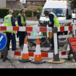 National Grid Gas Leak Repair And Installation Liverpool Stock Photo