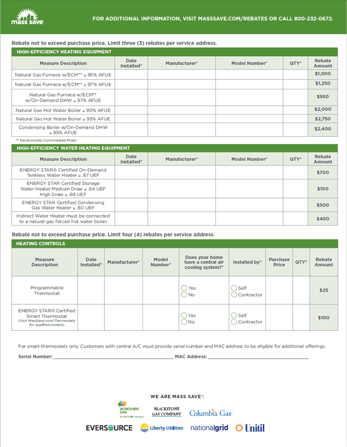 Plumbing Coupons Water Heater Coupons Heating Cooling Rebate Mass Gas 