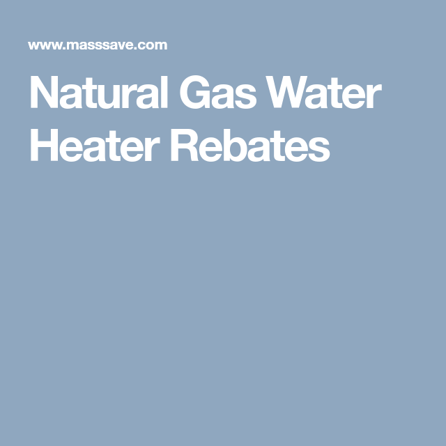 Water Heater Rebates Mass Save Mass Save Rebate